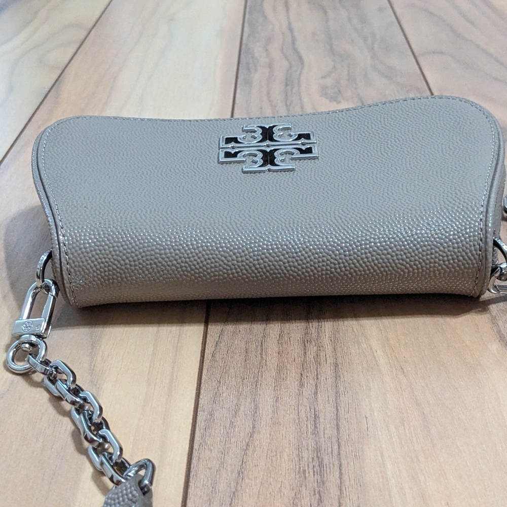 EUC! Tory Burch Britten Mini Crossbody Bag In Tan/Beige - Picture 9 of 16